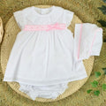 Vestido Roncal 100 % Algodon 3 Piezas