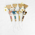 Clip Chupon Tejido Crochet Oso
